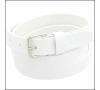 Cintura Donna vera Pelle Bianca Cinta Uomo in Cuoio Sportiva Casual di da 2,5 cm
