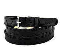 Cintura Donna vera Pelle Nera Cinta Uomo in Cuoio Sportiva Casual di da 2,5 cm