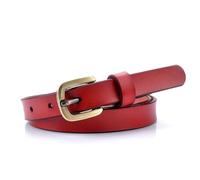 Cintura Donna Women Belt Black Ladies Waistband for Dress Jeans Golden Buckle Sweater Women Belt(115CM,Red)