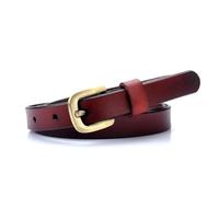 Cintura Donna Women Belt Black Ladies Waistband for Dress Jeans Golden Buckle Sweater Women Belt(115CM,Red Brown)