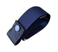 Cintura elastica con chiusura a scatto Fascia in vita Abbigliamento casual Cintura modellante Fascia per pantaloni facile da indossare Cintura accessorio per donne uomini, blu navy, Taglia unica