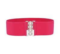 Cintura elastica da donna, 7,6 cm, stile vintage anni '50, realizzata a mano negli Stati Uniti, grandi cinture da uomo, Rosa acceso, Taglia unica