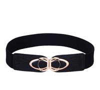 Cintura elastica da donna Beltox Fine, con cinturino da cintura, ornamento per abiti, da donna, nera, 26"" ...