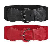 Cintura elastica da donna, cintura vintage da 2 pezzi