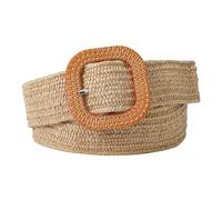 Cintura elastica intrecciata con fibbia quadrata regolabile e resistente. Cintura in tessuto elasticizzato intrecciato dalla vestibilità comoda per camicia elegante (Taglia unica)