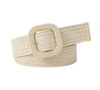 Cintura elastica intrecciata con fibbia quadrata regolabile e resistente. Cintura in tessuto elasticizzato intrecciato dalla vestibilità comoda per camicia elegante (Taglia unica)