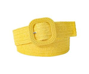 Cintura elastica intrecciata con fibbia quadrata regolabile e resistente. Cintura in tessuto elasticizzato intrecciato dalla vestibilità comoda per camicia elegante (Taglia unica)