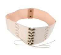 Cintura Elastica Medievale Unisex Accessori Vintage Per Abito Formale Cintura in Pelle Pu Da Donna Lacci