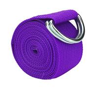 Cintura elastica per yoga con passanti, cintura yoga non elastica (Viola scuro)