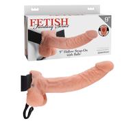 Cintura Fallica Strapon con Grosso Fallo Indossabile Cavo da 9" 23 cm per Uomo o