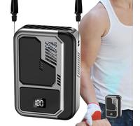 Cintura Fan, Belt Clip Cooler, Ricaricabile Airflow Device, Digital Display Feature, Quiet Personal Fan, Ideale per Hiking, Fishing, Campeggio, Viaggi, Palestra, Outdoor Activities