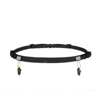 Cintura fissa regolabile per corsa e jogging con materiale riflettente impermeabile, leggera ed elastica per uso maratona, include passanti per una conservazione sicura della nutrizione, Come da
