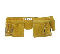 Cintura for attrezzi in pelle, grembiule da lavoro in pelle con tasche multiple Custodia for cintura for attrezzi in pelle resistente Cintura regolabile for la lavorazione del legno