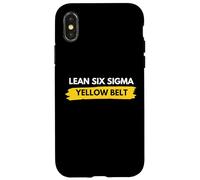 Cintura gialla Lean Six Sigma certificata Custodia per iPhone X/XS