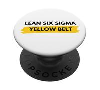 Cintura gialla Lean Six Sigma certificata PopSockets PopGrip Adesivo