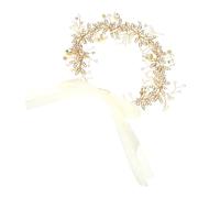 Cintura Gioiello da Donna Perle e Cristalli in Lega Oro | Cerimonie e Feste, Decorazione Elegante per Abiti, Regalo Ricordo, Stile Raffinato