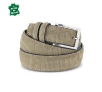Cintura in camoscio fango da uomo artigianale e made in Italy