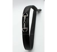 CINTURA IN CUOIO CON FILETTI BRILLANTINATI LEATHER DIAMOND BELT GLITTER BITS