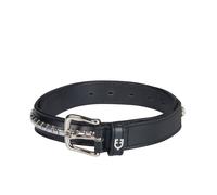 Cintura in cuoio con riporti in metallo modello Clincher Equestro