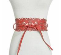 Cintura In Finta Pelle Per Donne Con Design A Fiore E Hollow Out