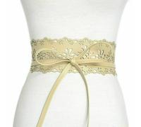 Cintura In Finta Pelle Per Donne Con Design A Fiore E Hollow Out