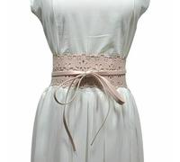 Cintura In Finta Pelle Per Donne Con Design A Fiore E Hollow Out