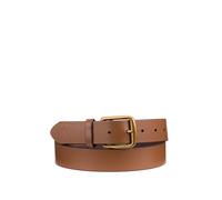 Cintura in pelle con cavallino distintivo Marrone 85 cm