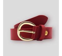 Cintura in pelle da donna tinta unita larga 3 cm con fibbia argento