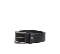Cintura in pelle, larghezza 3,5 cm, Soho Flag Nero 90 cm
