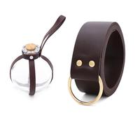 Cintura in pelle medievale di Halloween Borse in vita Bottiglia di pozione Borsa laterale in pelle medievale Mago Borse in vita Pacchetto laterale Cintura medievale, Cst009 2, Taglia unica, Bellezza