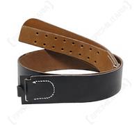 Cintura in pelle nera tedesca della seconda guerra mondiale - Esercito della