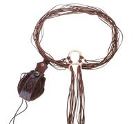 Cintura in pelle PU antica con tasca portamonete incisa per chiavi del telefono accessorio costume cosplay abbigliamento festa medievale cintura in vita a tema medievale