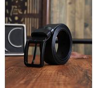 Cintura In Pelle Vintage Da Uomo Larga 3.8cm Con Fibbia In Lega Per Pantaloni