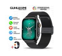 (Cintura in rete nera) 2025 NFC Smart Watch Display mostra sempre l'ora Chiamata Bluetooth Serie 9 Orologio Quadrante