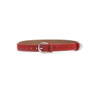 Cintura in similpelle in stile coreano con fibbia ad ago per donna - Accessorio per vita da abito e jeans,Rosso,2,8x105 cm