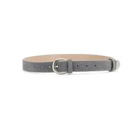 Cintura in similpelle in stile coreano con fibbia ad ago per donna - Accessorio per vita da abito e jeans,Grigio scuro,2,8x105 cm