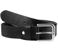 Cintura in Vera Pelle Leonardo Verrelli, Nera, Lunghezza Regolabile 125 cm