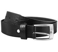 Cintura in Vera Pelle Leonardo Verrelli, Nera, Lunghezza Regolabile 125 cm