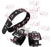 Cintura In Vita Morbida, Catena Libera, Alla Moda Nero Pu Colletto Sportivo Per Interni, Accessori Fitness Per Interni, Regalo Per Coppia - D13