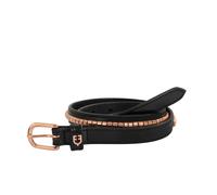 Cintura inglese in cuoio morbido con clincher oro rosa Equestro