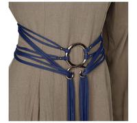 Cintura intrecciata da donna in canapa intrecciata a mano, regolabile, norrena, pagana, per festival UK, cintura in vita elasticizzata vintage per abiti, Bu2, Taglia unica
