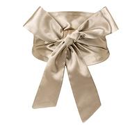Cintura larga da donna in raso, stile kimono, per abito bohémien, fascia in vita, tinta unita, vintage, Cachi, taglia unica