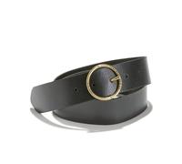 Cintura larga in pelle ATHENA Nero 90 cm