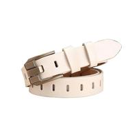 Cintura larga in pelle for donna, cinturino regolabile, accessorio for jeans, pantaloni, gonne, cintura da donna, vestibilità comoda, abbigliamento casual da ufficio for tutti i giorni(105CM_White)