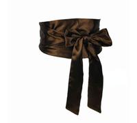 Cintura Larga In Raso Lucido Finta Seta Corsetto Retro Giapponese Obi