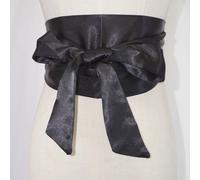 Cintura Larga In Raso Lucido Finta Seta Corsetto Retro Giapponese Obi