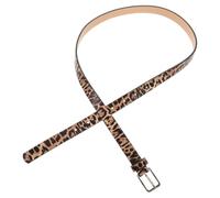 Cintura Leopardata da Donna Sottile in Pu Fibbia