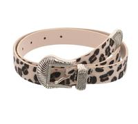 Cintura Leopardata Vintage per Donna, Decorativa per Jeans e Feste | Pelle Artificiale e Lega, Stile Chic e Unico, Resistente, Confortevole, Non Sbiadisce Né Si Rompe