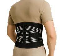 Cintura lombare regolabile da uomo e donna per alleviare la schiena, ideale per lavoro o sport, 4 molle, taglia S a XL, perfetta per sciatica Lumbago postura