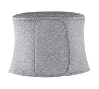 Cintura lombare termica in cotone con isolamento elastico in velluto lavorato a maglia, per uomini e donne, supporto per la schiena, per stomaco, reni, vita, legante addominale post-partum, Grigio, XL